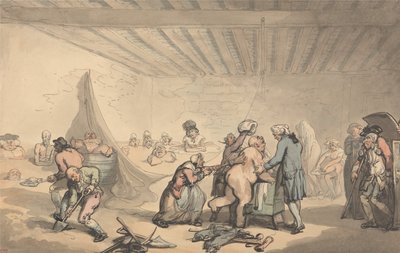 Dr. Grahams Badeanstalt von Thomas Rowlandson